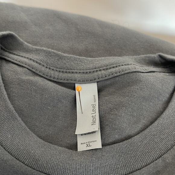 Next Level Apparel Men’s   Short Sleeve T-Shirt  Gray Size L, XL NWT - Picture 8 of 9